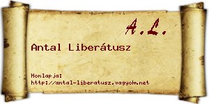 Antal Liberátusz névjegykártya